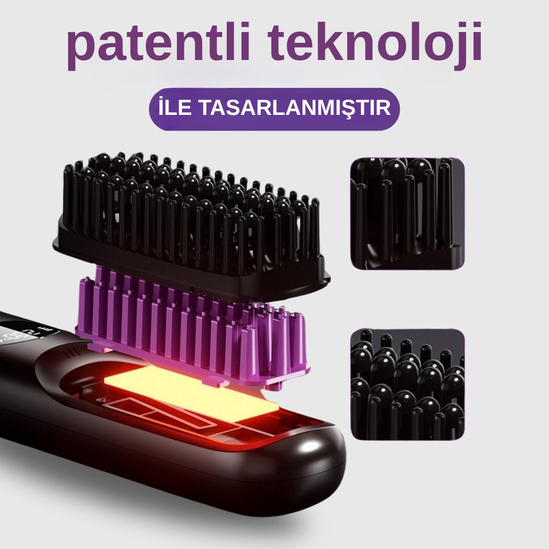 Taşınabilir Düzleştirici Fırça GoBrush PRO