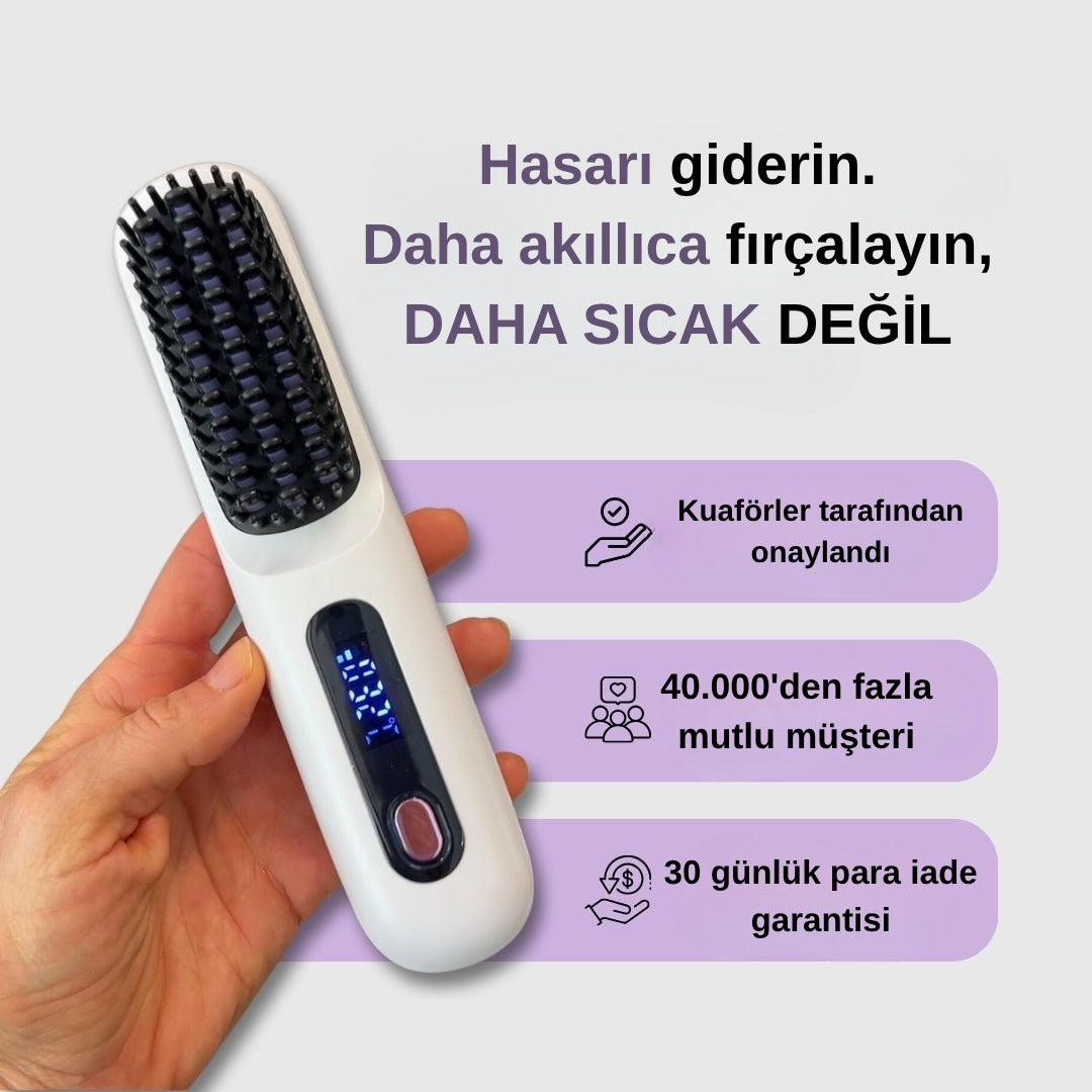 Taşınabilir Düzleştirici Fırça GoBrush PRO